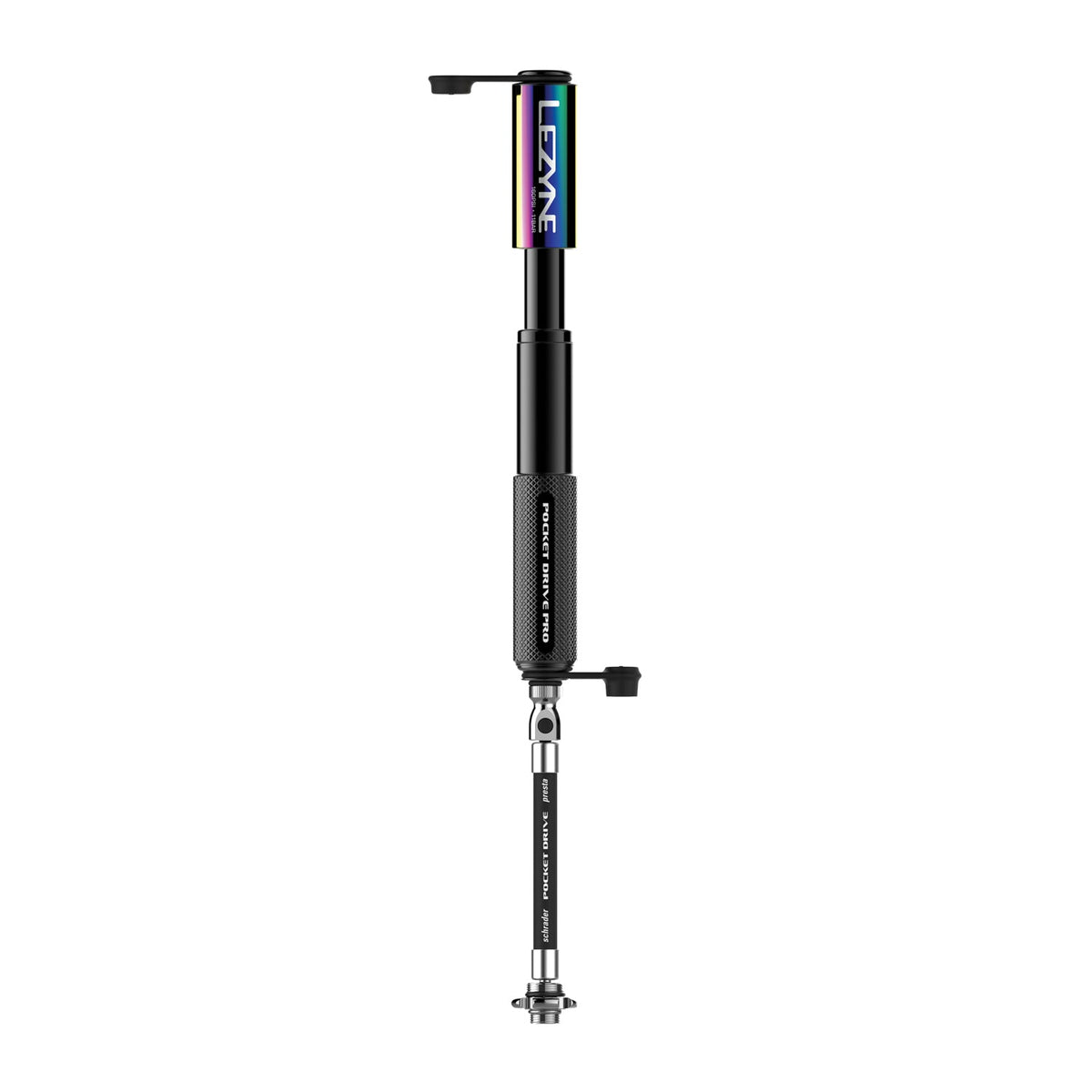 Ruční pumpička LEZYNE MINI POCKET DRIVE PRO metalická černá