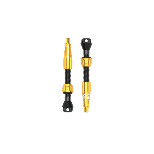 LEZYNE CNC PRO 44 mm-es arany tubeless szelep, 2 db