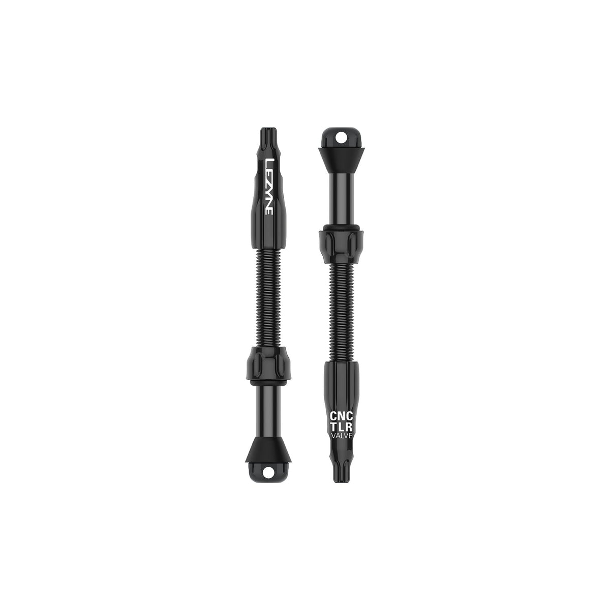 2 LEZYNE CNC PRO 60 mm musta lohvivaba ventiili komplekt