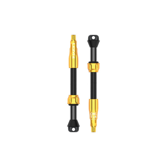 LEZYNE CNC PRO 60 mm-es arany tubeless szelep, 2 db