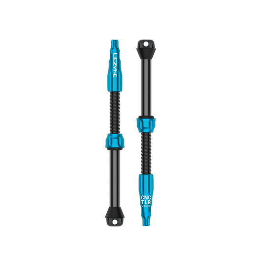 LEZYNE CNC PRO 80 mm-es kék tubeless szelep, 2 db