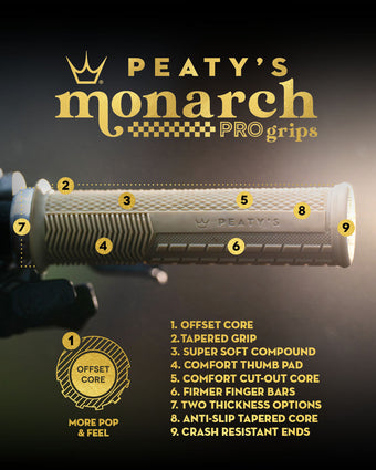 Grips PEATY'S MONARCH PRO KNURL Supersoft Mint