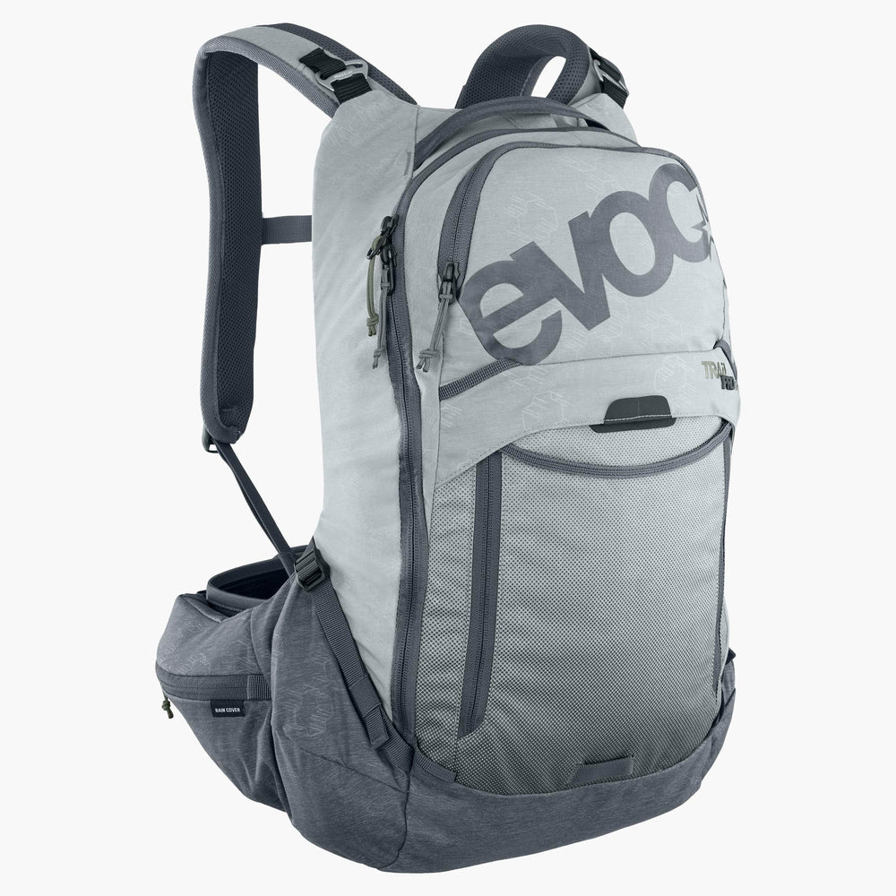 EVOC TRAIL PRO 16L Backpack with Back Panel, Gray