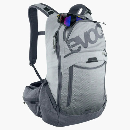 EVOC TRAIL PRO 16L Backpack with Back Panel, Gray