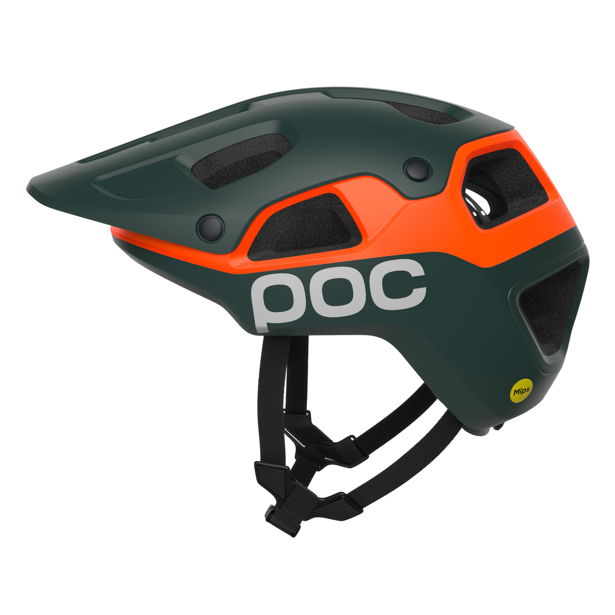 POC CULARIS PURE MTB-hjelm Grøn Mat/Orange Mat