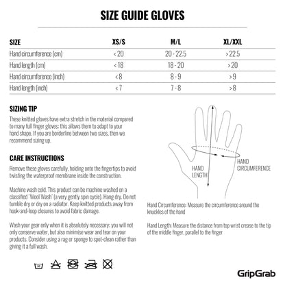 Guanti Corti GRIPGRAB EXPLR RC MAX Nero