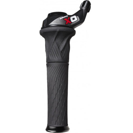 Vänster vridreglage SRAM X0 Grip Shift 2-växlat svart/rött