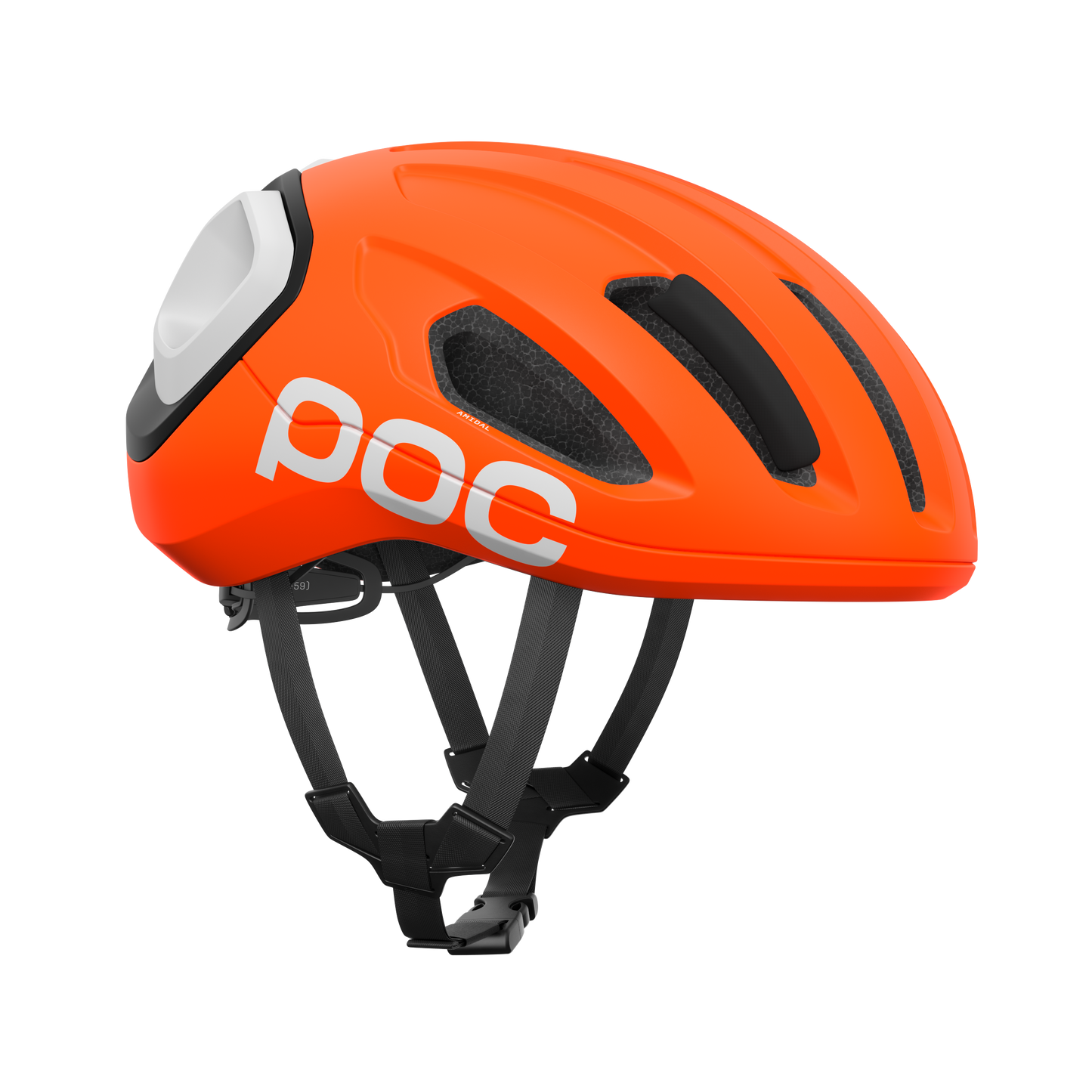 Capacete de Estrada POC AMIDAL Laranja Mate/Preto Mate/Branco Mate
