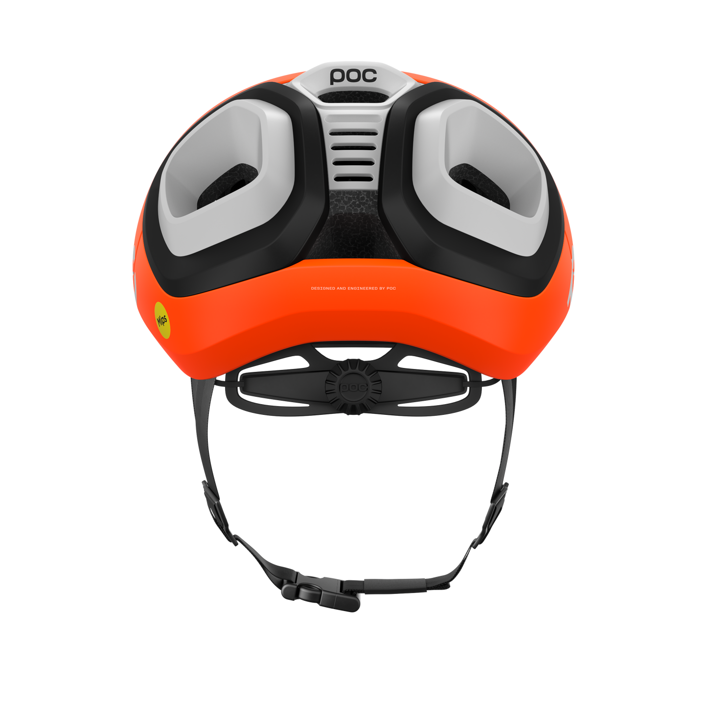 Capacete de Estrada POC AMIDAL Laranja Mate/Preto Mate/Branco Mate