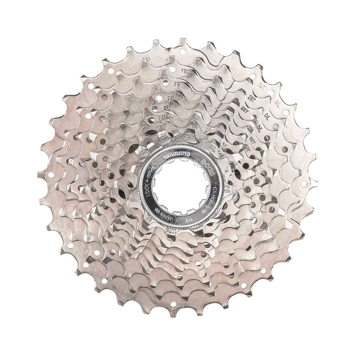 Cassette de 10 velocidades SHIMANO TIAGRA HG500-10 – foto principal sobre fondo blanco