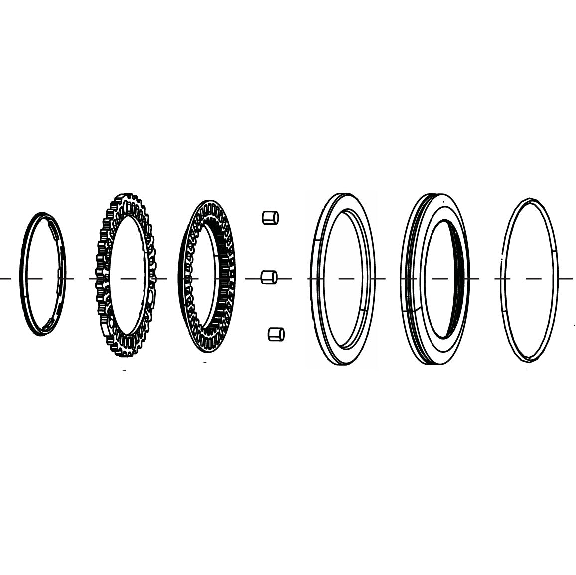 Piñones y Juntas de Núcleo de Rueda Libre ZIPP Cognition NSW Disc Brake trasero #11.2018.053.000