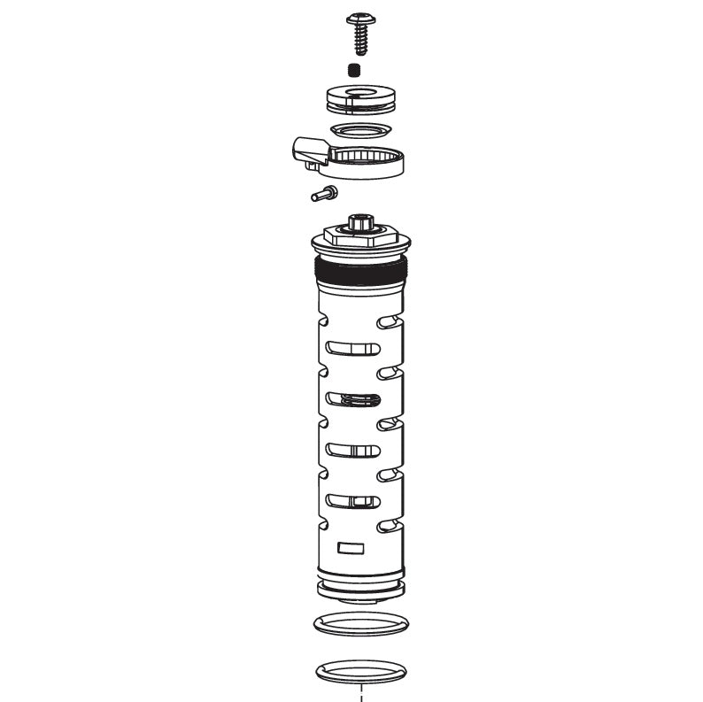 ROCKSHOX Remote 17 mm MOCO RLR 180 mm kompresijas kārtridžs (POPLOC/PUSHLOC) #11.4015.415.070