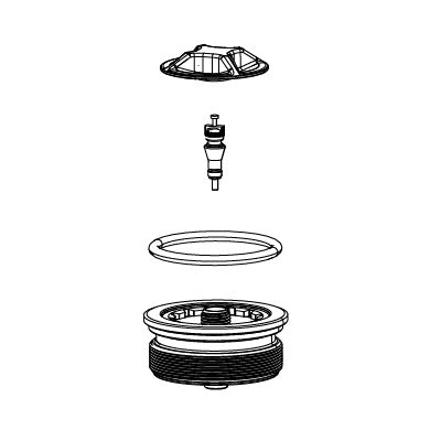 Sada 38mm horní vzduchové krytky pro ROCKSHOX DOMAIN B1+ (2022+)/BoXXer D1(2024+)