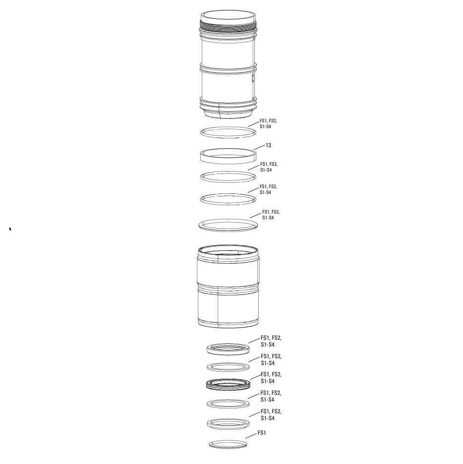 Komora powietrzna ROCKSHOX DEBONAIR 184 × 44 mm do amortyzatora #11.4118.033.029