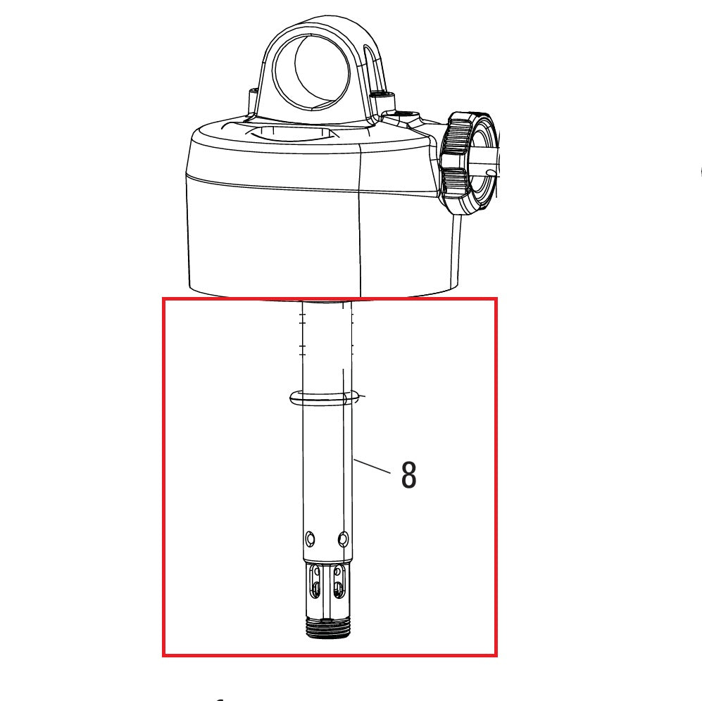 ROCKSHOX 47,5–55 mm amortizatoriaus kotas, skirtas DELUXE RT/RL (A1-A2)/RLR (A1-B1)/DELUXE ULTIMATE REMOTE (B2) #11.4118.068.550