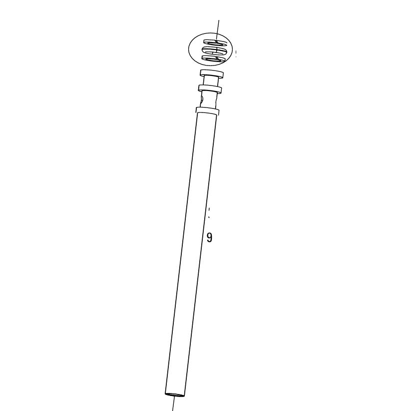 ROCKSHOX REVERB A1-A2 420 × 100 mm reguliuojamo aukščio balnelio stovo pagrindinis stūmoklis ir kotas #11.6818.018.010
