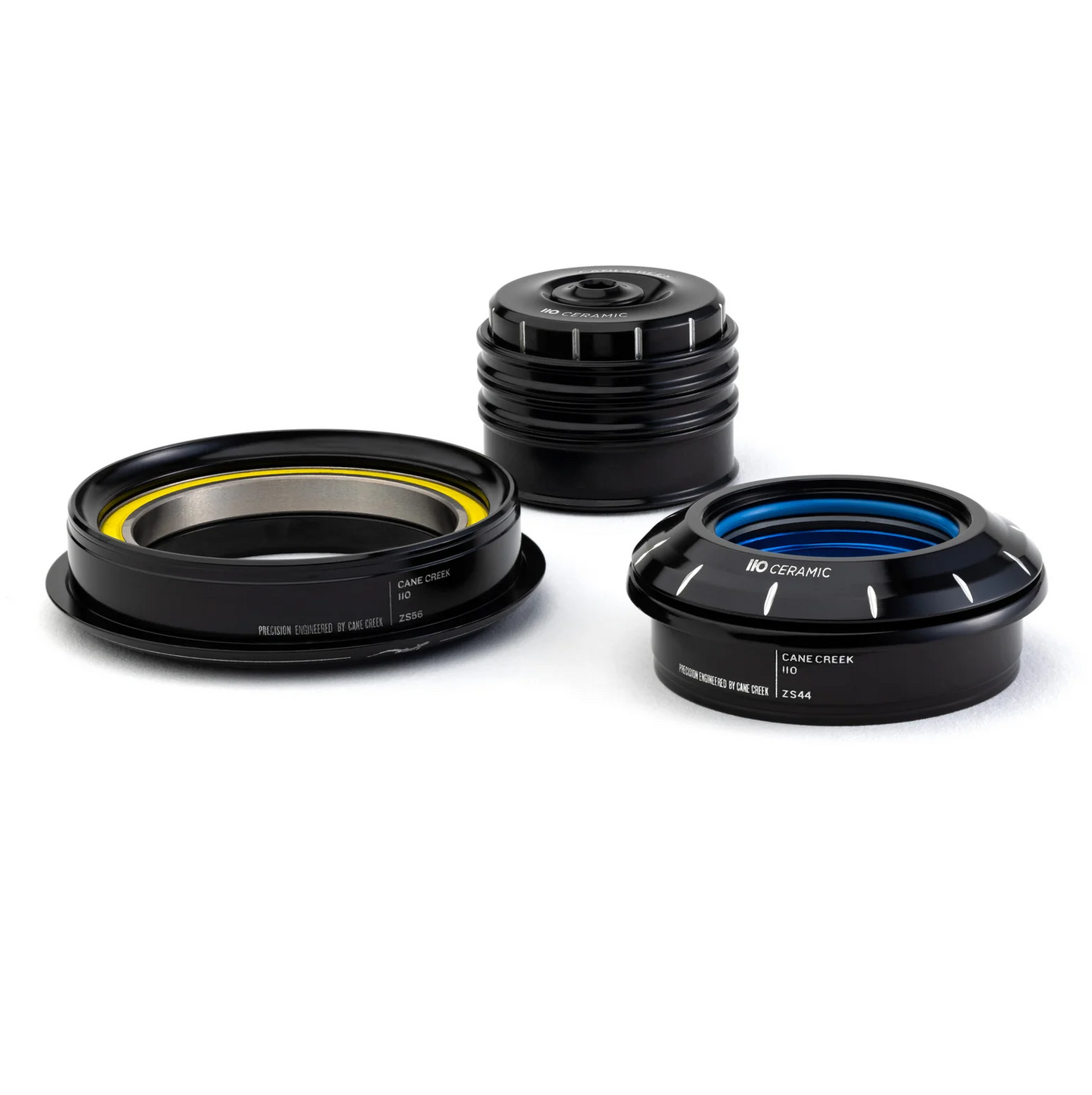 Semi-integreret konisk keramisk headset CANE CREEK 110 1 1/8"-1,5" ZS44/ZS56 Keramisk