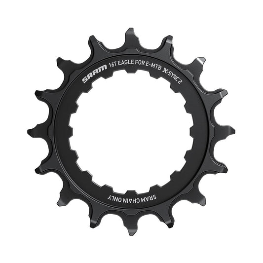 Plato monoplato SRAM EAGLE X-SYNC 2 de 11/12 velocidades para BOSCH, montaje directo — vista del plato sobre fondo blanco