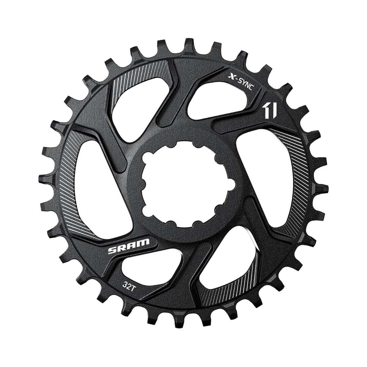 Zębatka jednorzędowa SRAM X-SYNC NARROW WIDE, 11-rzędowa, Direct Mount, odsadzenie 6 mm — widok zębatki na białym tle