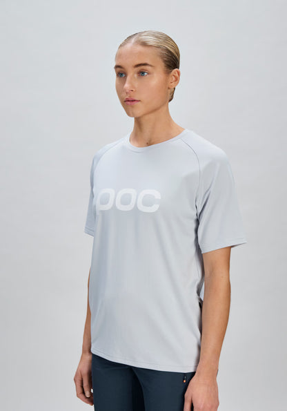Maillot POC REFORM ENDURO Mangas Cortas Mujer Gris Claro