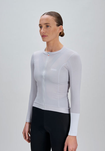 Maillot POC CADENCE Donna Maniche Lunghe Grigio
