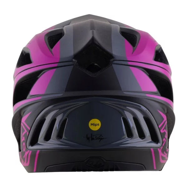 Kask MTB TROY LEE DESIGNS STAGE 2 HIGH VIZ Szary/Neon Fuksja