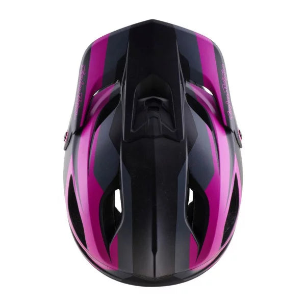 Kask MTB TROY LEE DESIGNS STAGE 2 HIGH VIZ Szary/Neon Fuksja