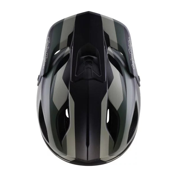 Каска за планинско колоездене TROY LEE DESIGNS STAGE 2 HIGH VIZ каки/въгленовосива