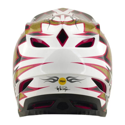 MTB-Helm TROY LEE DESIGNS D4 COMPOSITE MIPS FLUSH Schwarz/Gold
