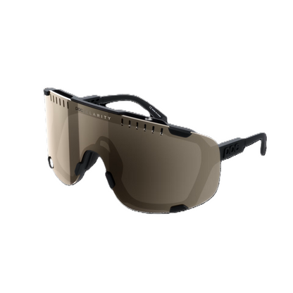 POC DEVOUR+ Glasses Black Clarity Trail Partly Sunny Silver Lens