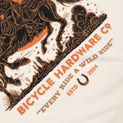 T-Shirt BURGTEC WILD RIDE Bege