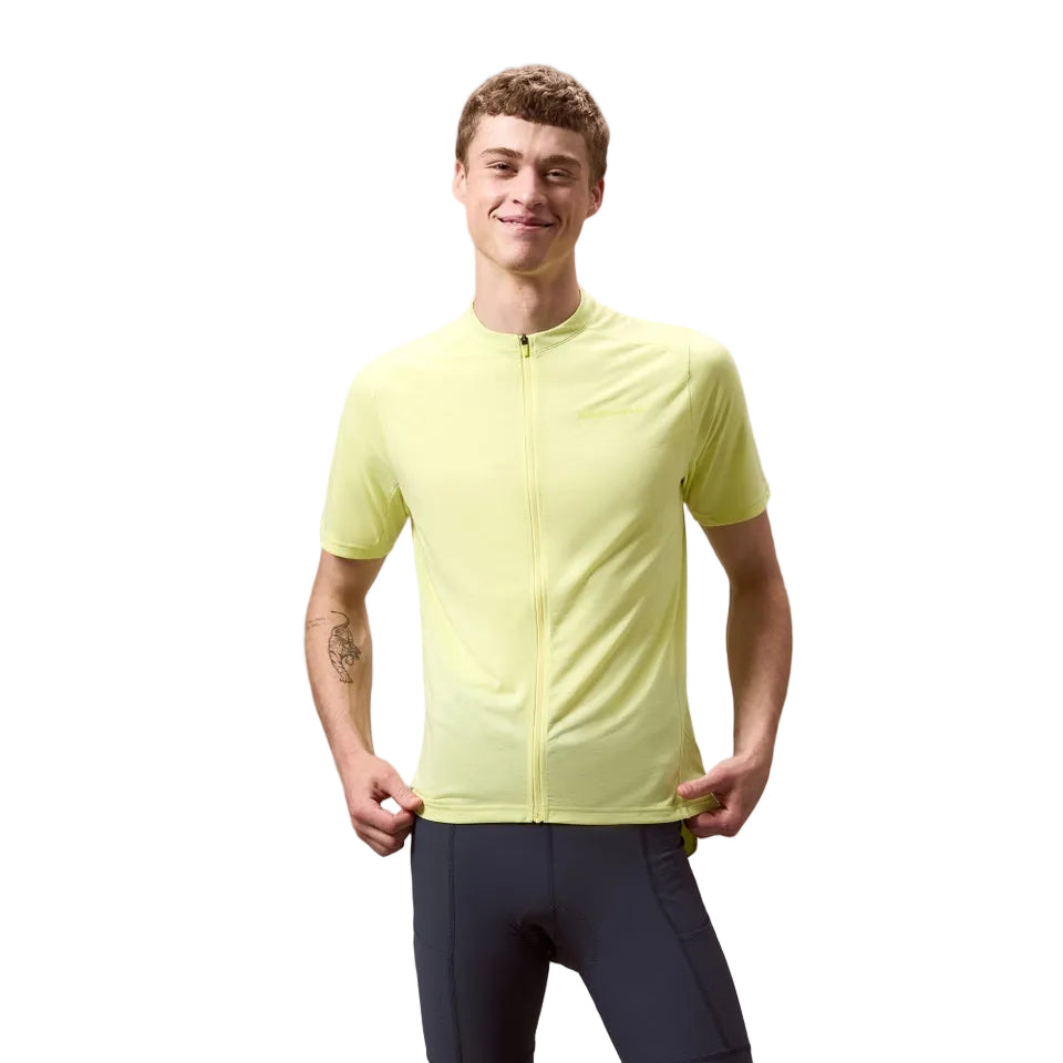 Maillot ENDURA LOOP ZIPPED Manches Courtes Oilseed