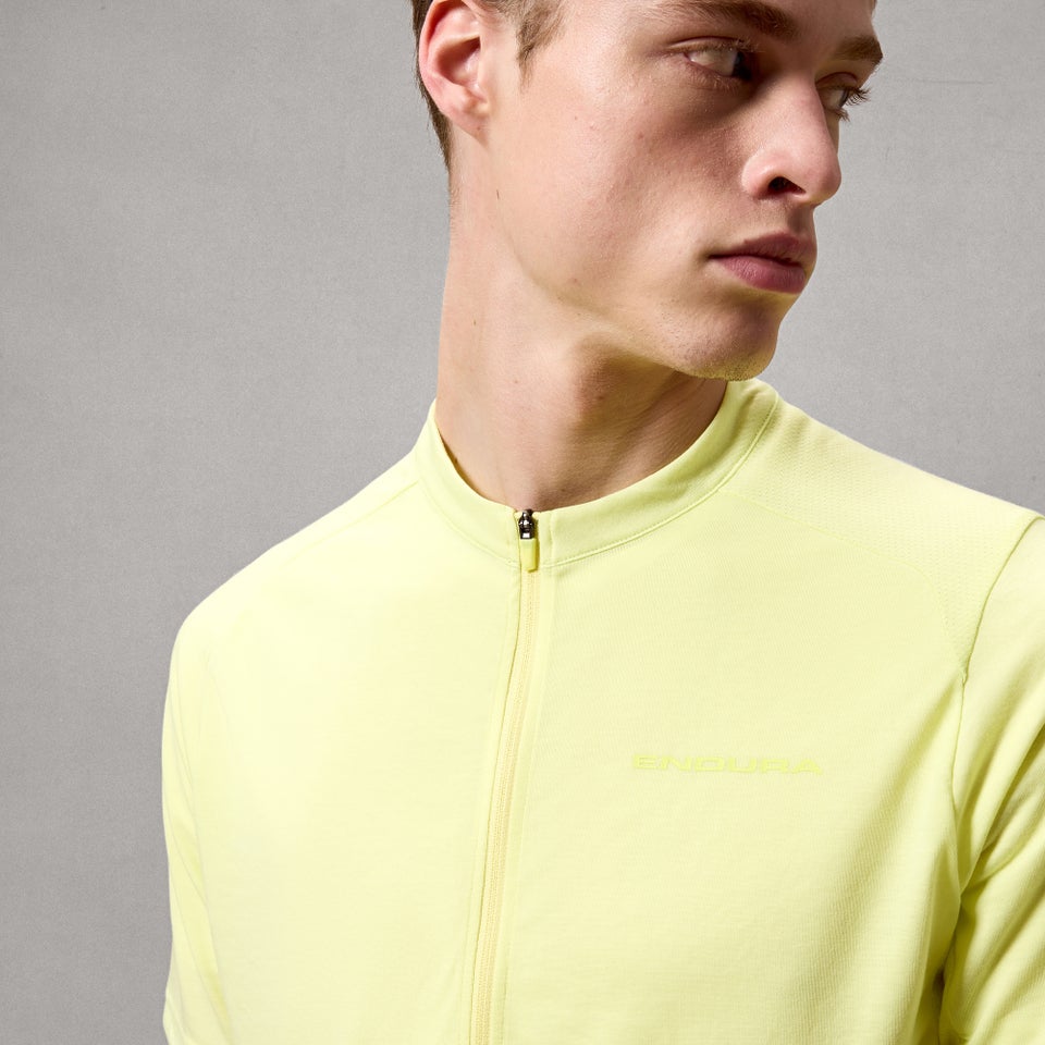 Maillot ENDURA LOOP ZIPPED Manches Courtes Oilseed
