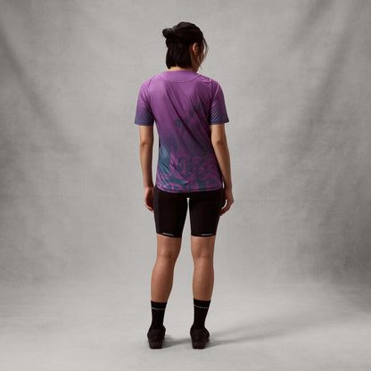Maillot ENDURA SINGLETRACK PRINT Mangas Cortas Mujer End Purple