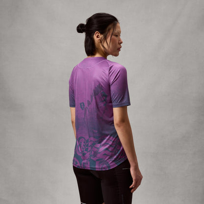 Maillot ENDURA SINGLETRACK PRINT Mangas Cortas Mujer End Purple