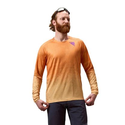 Maillot ENDURA SINGLETRACK PRINT Mangas Largas End Orange