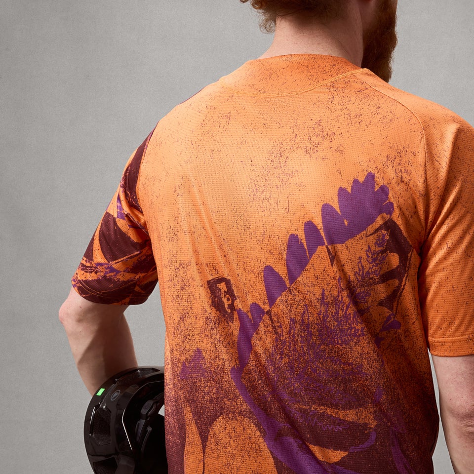 Maillot ENDURA SINGLETRACK PRINT Manches Courtes End Orange