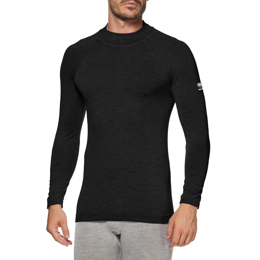 SIXS TS3 MERINOS Intimo a maniche lunghe Nero