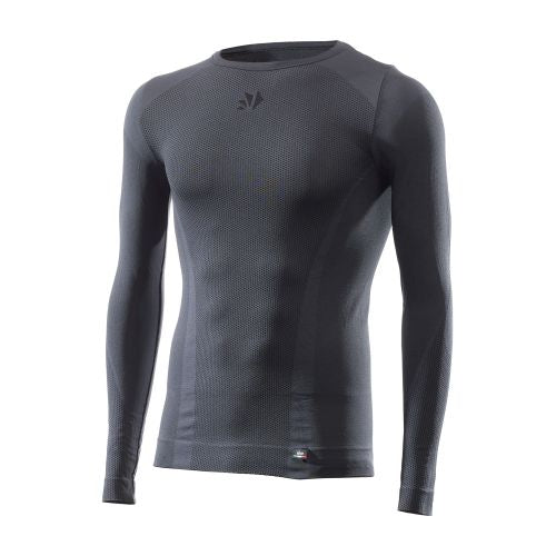 SIXS TS2 V2 Ropa interior de manga larga Gris/Negro