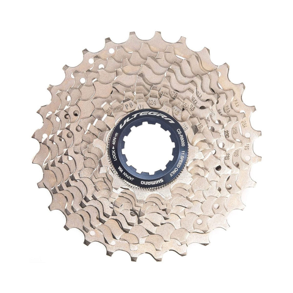 Kaseta 11-rzędowa SHIMANO ULTEGRA CS-R8000 – zdjęcie główne na białym tle