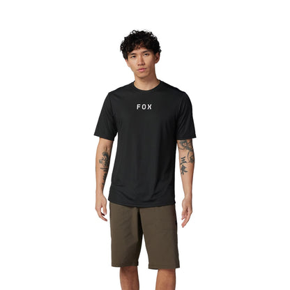 Maglia FOX RANGER MOTH Maniche Corte Nero