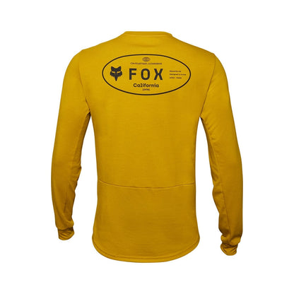 FOX RANGER DR MD Long Sleeve Jersey Mustard 2024