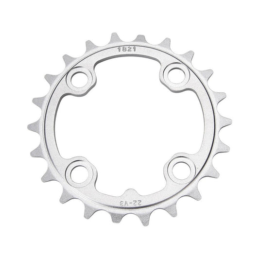 SRAM MTB 64BCD V3 TUNGSTEN 9-vaihteinen sisempi eturatas, 4 pultin kiinnitys, 64 mm — eturatas valkoista taustaa vasten