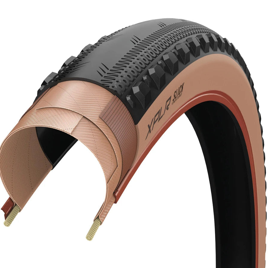 ZIPP GOODYEAR SLICK XPLR 700c Tubeless Ready Tyre Brown