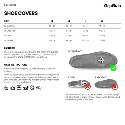 Copriscarpe GRIPGRAB EXPLORER WATRPROOF GRAVEL Nero