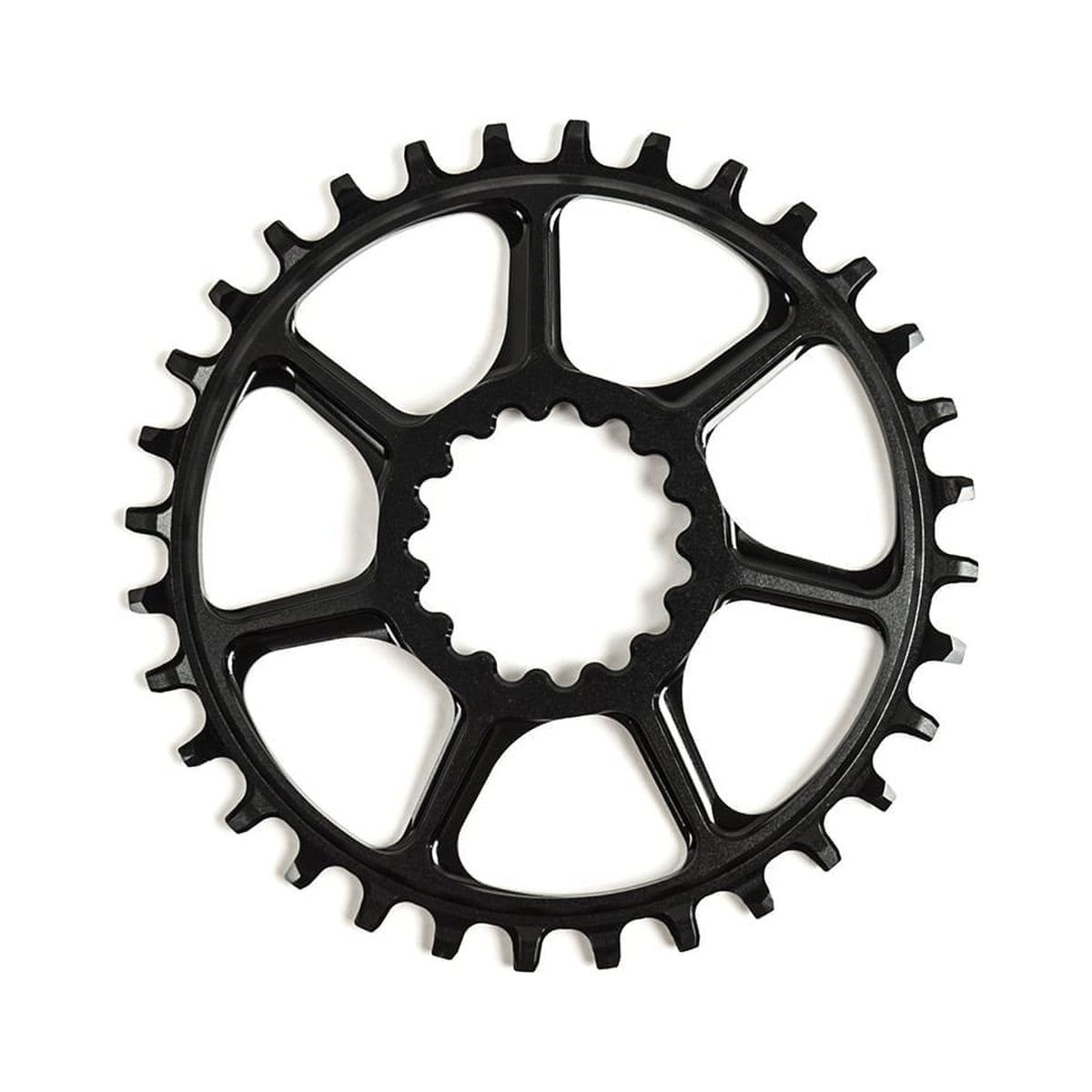 Plateau Mono E-THIRTEEN UL Ultralight 10/11/12V Direct Mount Boost Offset 5mm — vue du plateau sur fond blanc
