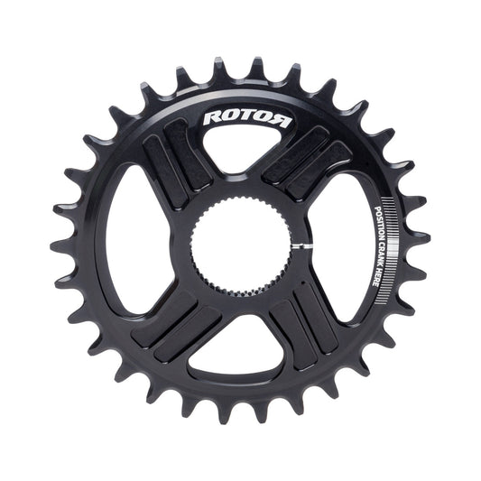 Zębatka do napędu jednorzędowego 9/10/11-rzędowego ROTOR noQ-RING Direct Mount do Hawk/Raptor/Kapic/2INPowerDM/INPowerDM — widok zębatki na białym tle