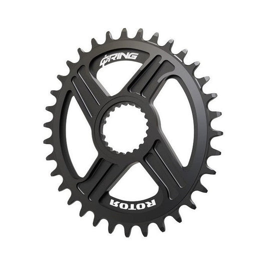 Zębatka do napędu jednorzędowego 12-rzędowego ROTOR Q-RING Shimano SLX / XT / XTR Direct Mount — widok zębatki na białym tle