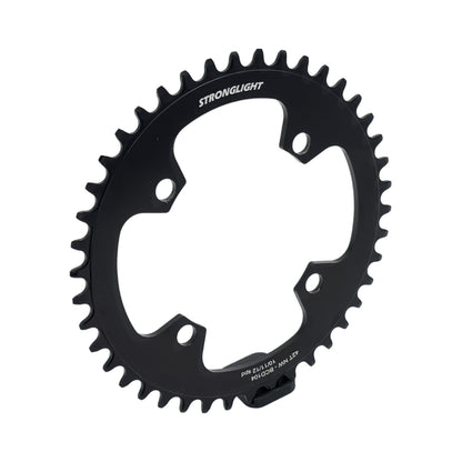 STRONGLIGHT single chainring, 11/12-speed, 4-bolt, 104 mm, steel — chainring on a white background