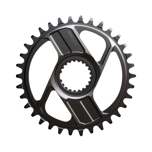 SHIMANO XTR SM-CRM96 M9200/9220 enkelklinga för 12 växlar — klingan mot vit bakgrund